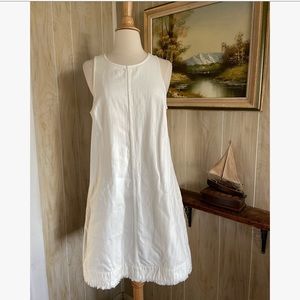 J. Crew • White Denim Midi Dress